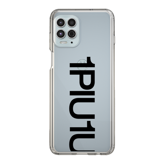 Slim Protection Case for Motorola moto g100［ 1PIU1UGUALE3 - Logo Bold - Black ］