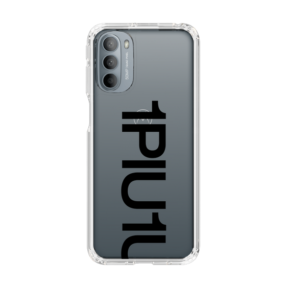 Slim Protection Case for Motorola moto g31［ 1PIU1UGUALE3 - Logo Bold - Black ］