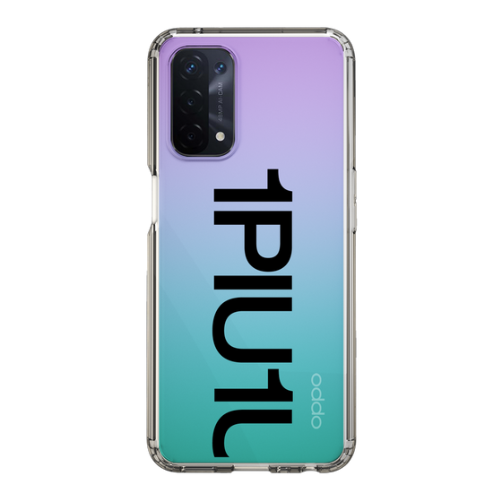 Slim Protection Case for OPPO A54 5G［ 1PIU1UGUALE3 - Logo Bold - Black ］
