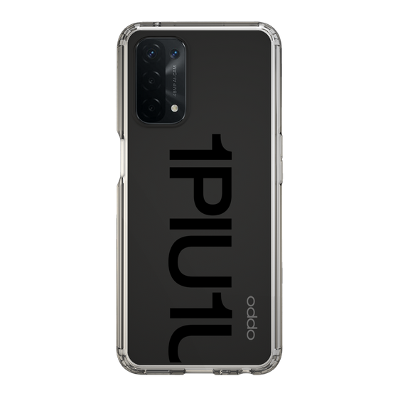 Slim Protection Case for OPPO A54 5G［ 1PIU1UGUALE3 - Logo Bold - Black ］