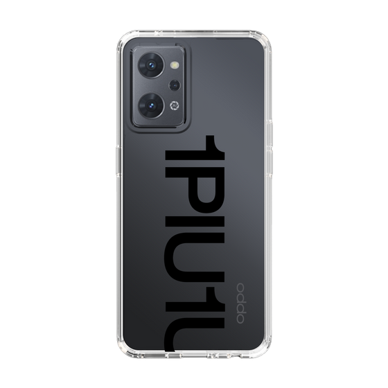 Slim Protection Case for OPPO Reno7 A［ 1PIU1UGUALE3 - Logo Bold - Black ］