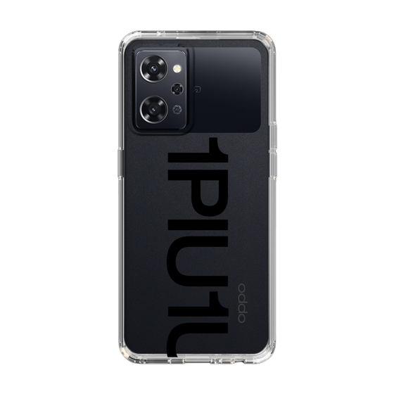 Slim Protection Case for OPPO Reno9 A［ 1PIU1UGUALE3 - Logo Bold - Black ］