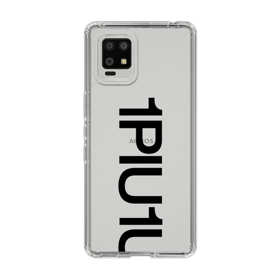 Slim Protection Case for SHARP AQUOS zero6［ 1PIU1UGUALE3 - Logo Bold - Black ］
