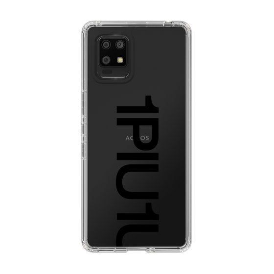 Slim Protection Case for SHARP AQUOS zero6［ 1PIU1UGUALE3 - Logo Bold - Black ］