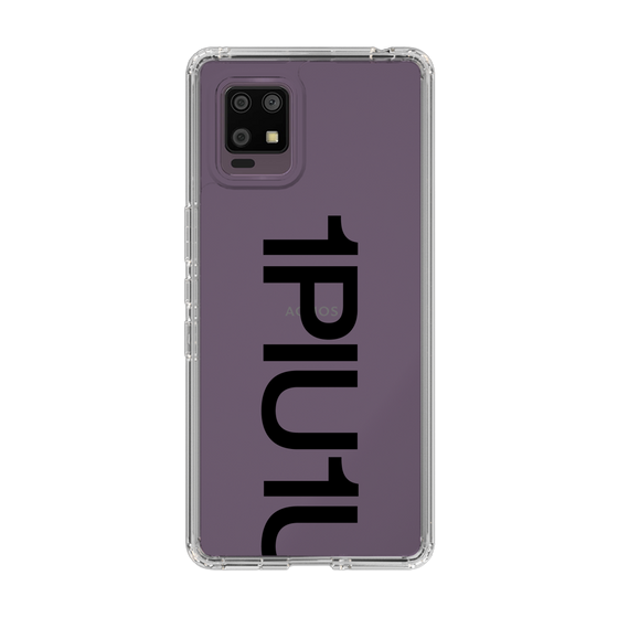 Slim Protection Case for SHARP AQUOS zero6［ 1PIU1UGUALE3 - Logo Bold - Black ］