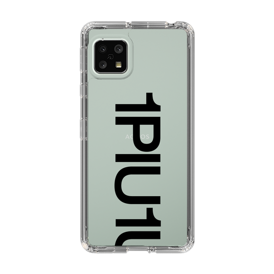 Slim Protection Case for SHARP AQUOS sense5G［ 1PIU1UGUALE3 - Logo Bold - Black ］
