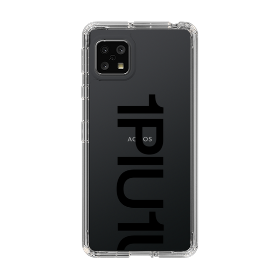 Slim Protection Case for SHARP AQUOS sense5G［ 1PIU1UGUALE3 - Logo Bold - Black ］