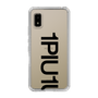Slim Protection Case for SHARP AQUOS wish2［ 1PIU1UGUALE3 - Logo Bold - Black ］