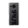 Slim Protection Case for SHARP AQUOS sense7［ 1PIU1UGUALE3 - Logo Bold - Black ］