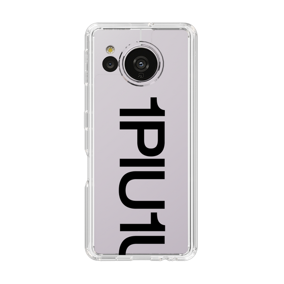 Slim Protection Case for SHARP AQUOS sense7［ 1PIU1UGUALE3 - Logo Bold - Black ］