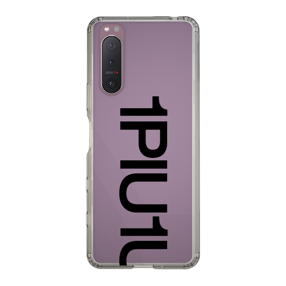 Slim Protection Case for SONY Xperia 5 II［ 1PIU1UGUALE3 - Logo Bold - Black ］