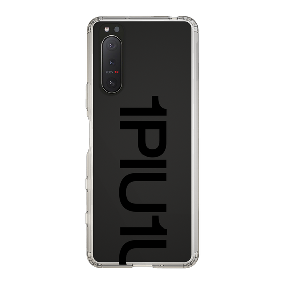 Slim Protection Case for SONY Xperia 5 II［ 1PIU1UGUALE3 - Logo Bold - Black ］