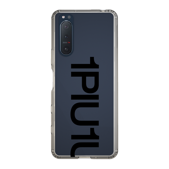 Slim Protection Case for SONY Xperia 5 II［ 1PIU1UGUALE3 - Logo Bold - Black ］