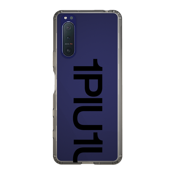 Slim Protection Case for SONY Xperia 5 II［ 1PIU1UGUALE3 - Logo Bold - Black ］