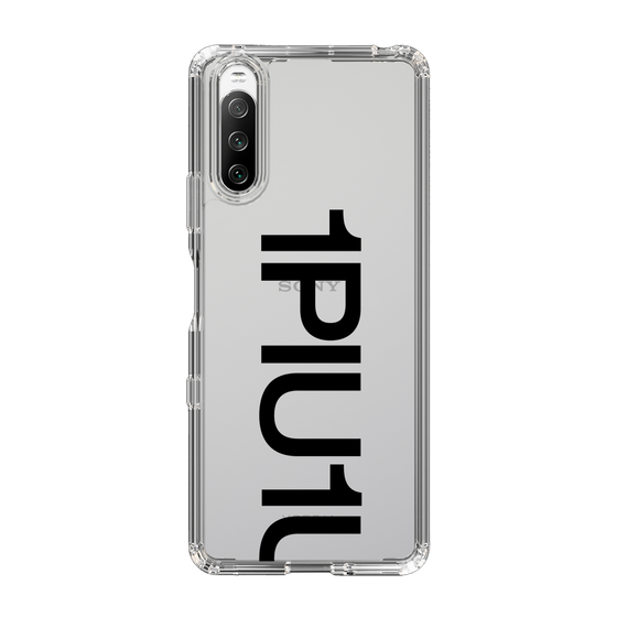 Slim Protection Case for SONY Xperia 10 III［ 1PIU1UGUALE3 - Logo Bold - Black ］