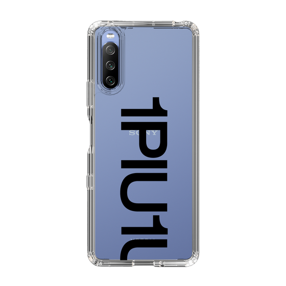 Slim Protection Case for SONY Xperia 10 III［ 1PIU1UGUALE3 - Logo Bold - Black ］