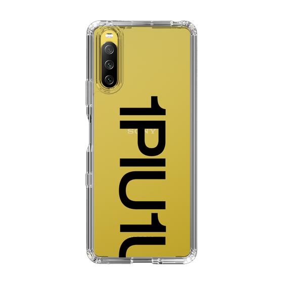 Slim Protection Case for SONY Xperia 10 III［ 1PIU1UGUALE3 - Logo Bold - Black ］