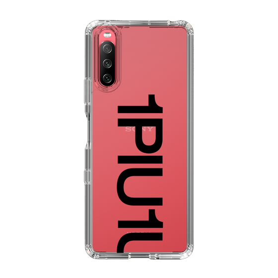 Slim Protection Case for SONY Xperia 10 III［ 1PIU1UGUALE3 - Logo Bold - Black ］