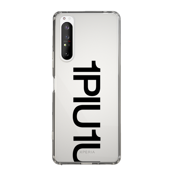 Slim Protection Case for SONY Xperia 1 II［ 1PIU1UGUALE3 - Logo Bold - Black ］
