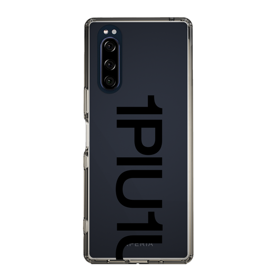Slim Protection Case for SONY Xperia 5［ 1PIU1UGUALE3 - Logo Bold - Black ］