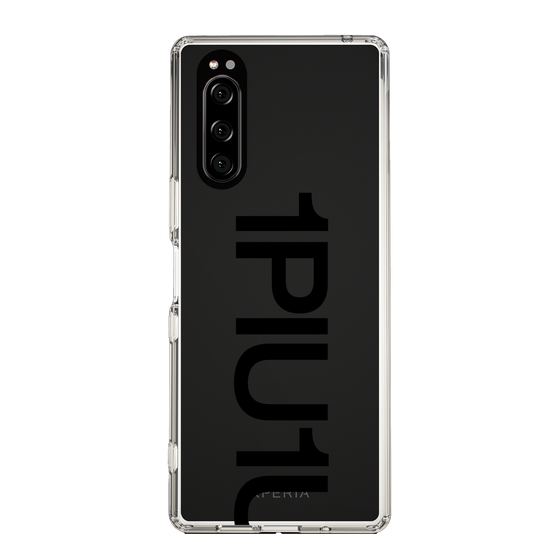 Slim Protection Case for SONY Xperia 5［ 1PIU1UGUALE3 - Logo Bold - Black ］