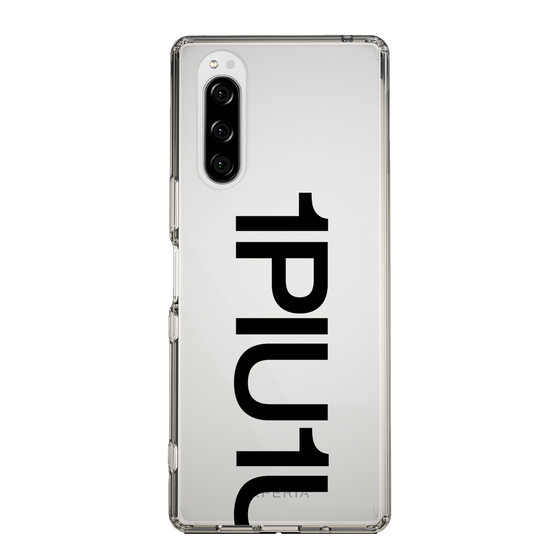 Slim Protection Case for SONY Xperia 5［ 1PIU1UGUALE3 - Logo Bold - Black ］
