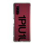 Slim Protection Case for SONY Xperia 5［ 1PIU1UGUALE3 - Logo Bold - Black ］