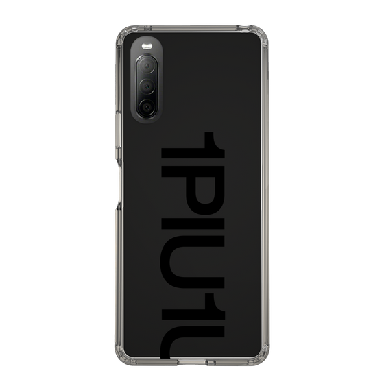 Slim Protection Case for SONY Xperia 10 II［ 1PIU1UGUALE3 - Logo Bold - Black ］