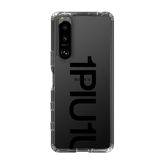 Slim Protection Case for SONY Xperia 5 III［ 1PIU1UGUALE3 - Logo Bold - Black ］