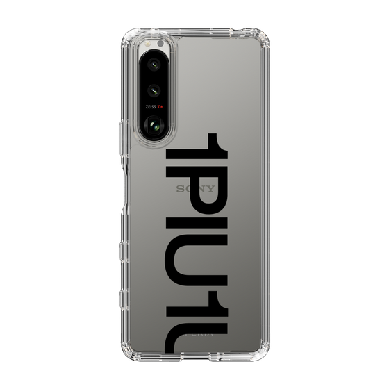 Slim Protection Case for SONY Xperia 5 III［ 1PIU1UGUALE3 - Logo Bold - Black ］