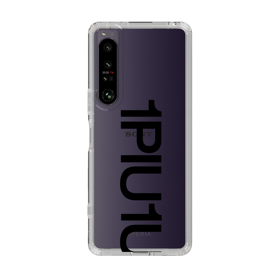 Slim Protection Case for SONY Xperia 1 IV［ 1PIU1UGUALE3 - Logo Bold - Black ］