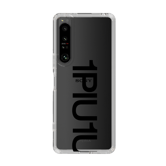 Slim Protection Case for SONY Xperia 1 IV［ 1PIU1UGUALE3 - Logo Bold - Black ］