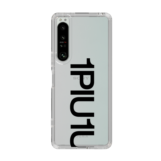 Slim Protection Case for SONY Xperia 1 IV［ 1PIU1UGUALE3 - Logo Bold - Black ］