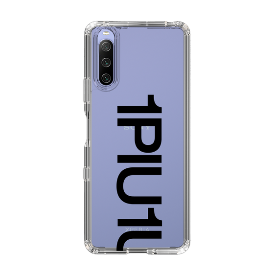 Slim Protection Case for SONY Xperia 10 IV［ 1PIU1UGUALE3 - Logo Bold - Black ］