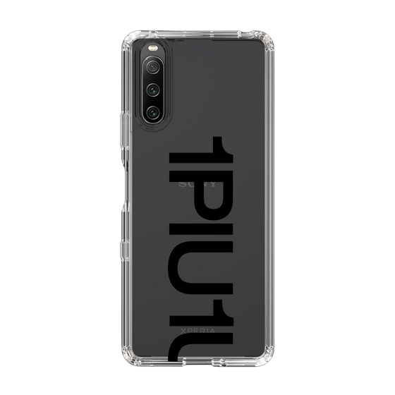 Slim Protection Case for SONY Xperia 10 IV［ 1PIU1UGUALE3 - Logo Bold - Black ］