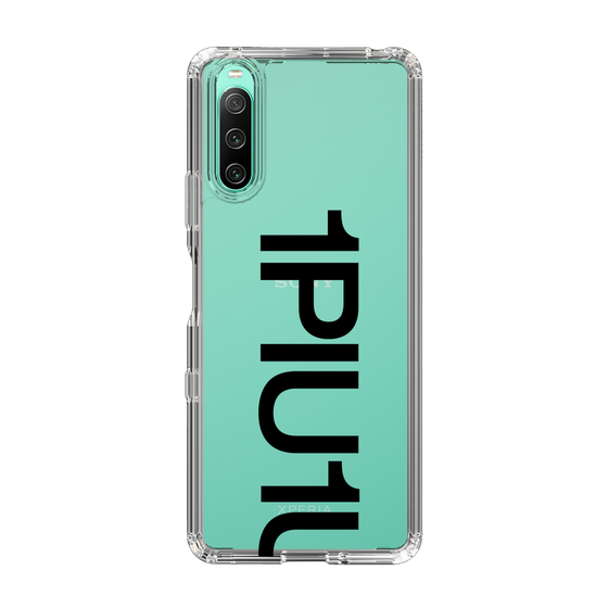 Slim Protection Case for SONY Xperia 10 IV［ 1PIU1UGUALE3 - Logo Bold - Black ］