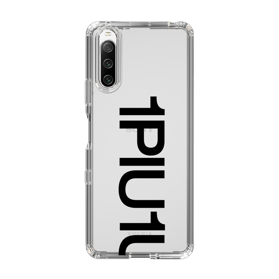 Slim Protection Case for SONY Xperia 10 IV［ 1PIU1UGUALE3 - Logo Bold - Black ］