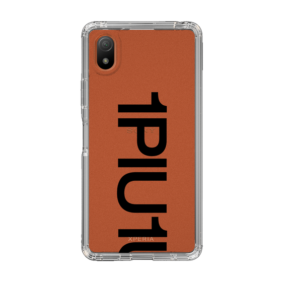Slim Protection Case for SONY Xperia Ace III［ 1PIU1UGUALE3 - Logo Bold - Black ］