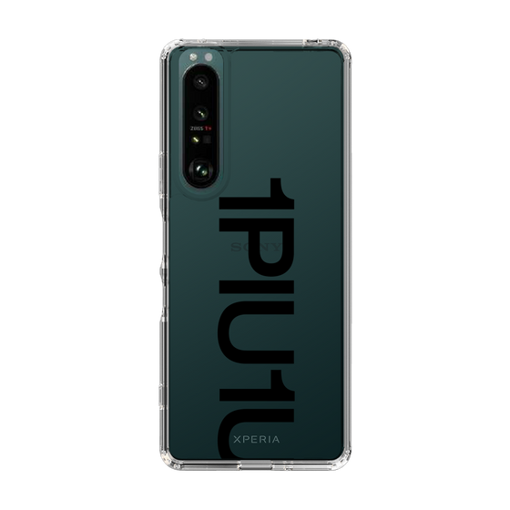 Slim Protection Case for SONY Xperia 1 III［ 1PIU1UGUALE3 - Logo Bold - Black ］