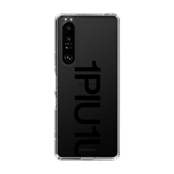 Slim Protection Case for SONY Xperia 1 III［ 1PIU1UGUALE3 - Logo Bold - Black ］