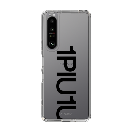 Slim Protection Case for SONY Xperia 1 III［ 1PIU1UGUALE3 - Logo Bold - Black ］