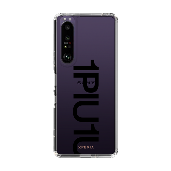 Slim Protection Case for SONY Xperia 1 III［ 1PIU1UGUALE3 - Logo Bold - Black ］