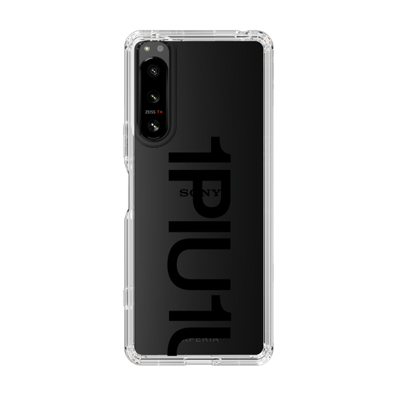 Slim Protection Case for SONY Xperia 5 IV［ 1PIU1UGUALE3 - Logo Bold - Black ］