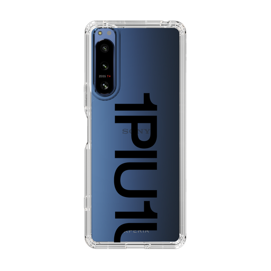 Slim Protection Case for SONY Xperia 5 IV［ 1PIU1UGUALE3 - Logo Bold - Black ］