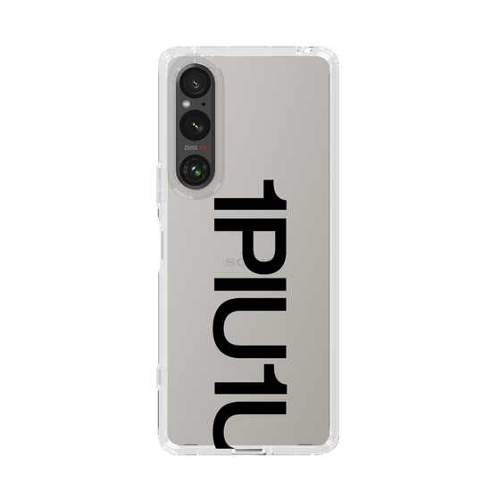 Slim Protection Case for SONY Xperia 1 V［ 1PIU1UGUALE3 - Logo Bold - Black ］