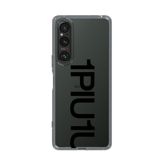 Slim Protection Case for SONY Xperia 1 V［ 1PIU1UGUALE3 - Logo Bold - Black ］