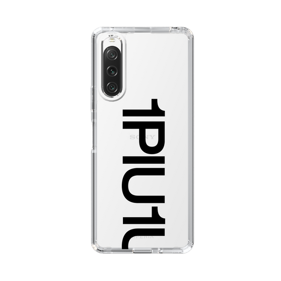 Slim Protection Case for SONY Xperia 10 V［ 1PIU1UGUALE3 - Logo Bold - Black ］