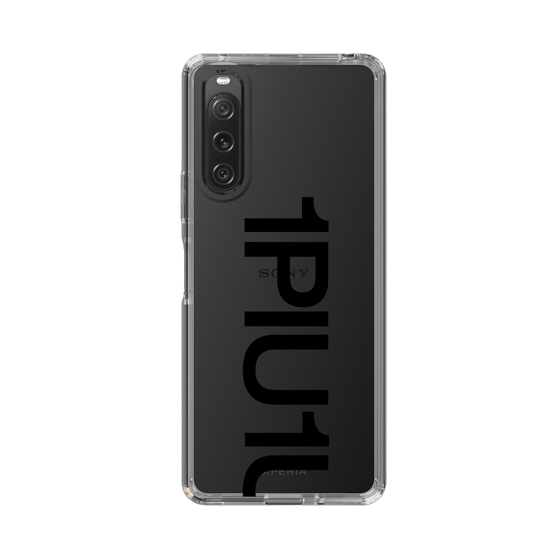 Slim Protection Case for SONY Xperia 10 V［ 1PIU1UGUALE3 - Logo Bold - Black ］