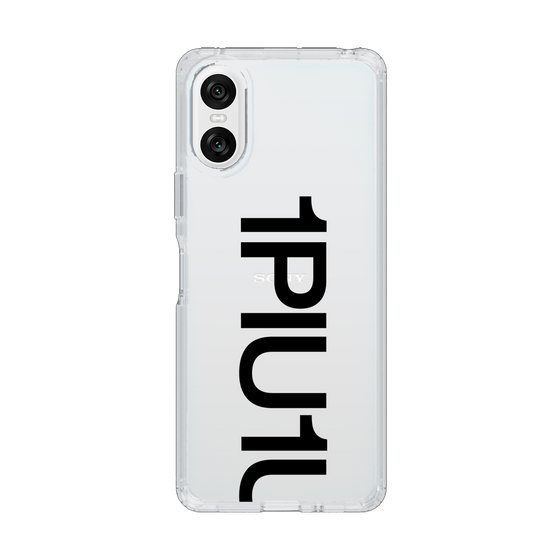 Slim Protection Case for SONY Xperia 10 VI［ 1PIU1UGUALE3 - Logo Bold - Black ］