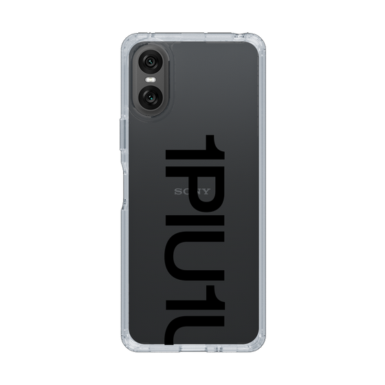 Slim Protection Case for SONY Xperia 10 VI［ 1PIU1UGUALE3 - Logo Bold - Black ］